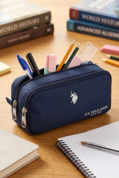 U.S. Polo Assn. 26063-26064-26066-260067 Two-Compartment Pen Holder Pencil Ca...