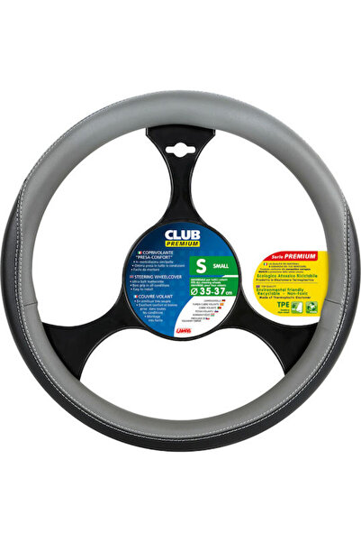 Lampa Car Steering Wheel Cover Club with Diameter 35-37cm Synthetic Gray