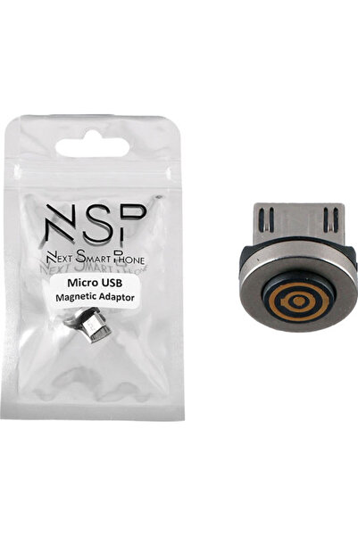 NSP Μαγνητικό για βύσμα NSC02 Micro USB αρσενικό Ασημί