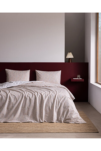 Madame Coco Yves Single 100% Cotton Ranforce Printed Sheet and Duvet Cover Se...