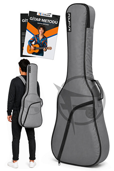 Luca Gri Akustik Gitar Çantası Gigbag Kalın (Soft Case)