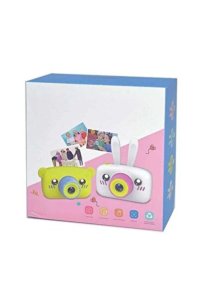 İR Children Camera Cartoon Rabbit 2 Color Display 1080P HD Video Recorder Aut...