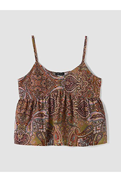 LC Waikiki I V Planting Embroidered Blouse with Rope Straps from Freezen Store