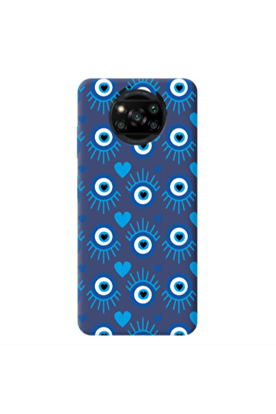 Other Xiaomi Poco X3 /X3 Pro Heart Eye Dark blue Colored Silicone TPU Θήκη