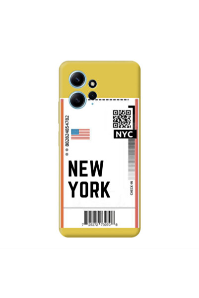 Other Xiaomi Redmi Note 12 4G New York NYC Yellow Colored Silicone TPU Θήκη