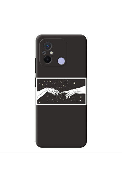 Other Xiaomi Redmi 12C Touch Black Colored Silicone TPU Θήκη