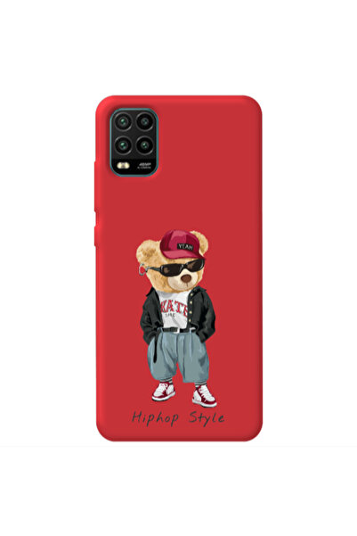 Other Xiaomi Mi 10 Lite Hip hop style Red Colored Silicone TPU Θήκη