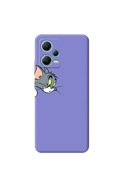 Other Xiaomi Redmi Note 12 Pro 5G Tom 1 Purple Colored Silicone TPU Θήκη
