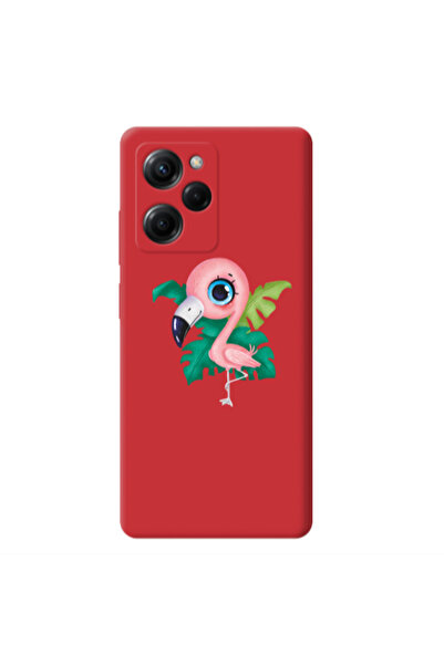 Other Xiaomi Poco X5 Pro Swan Red Colored Silicone TPU Θήκη