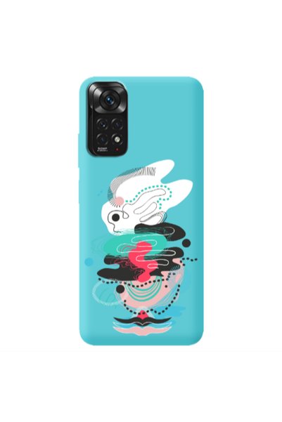 Other Xiaomi Redmi Note 11 4G Abstract 50 Turquoise Colored Silicone TPU Θήκη