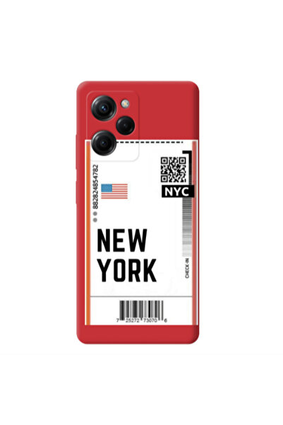 Other Xiaomi Poco X5 Pro New York NYC Red Colored Silicone TPU Θήκη