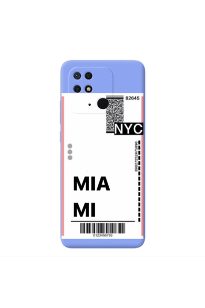Other Xiaomi Redmi 10C Miami NYC Light Purple Colored Silicone TPU Θήκη