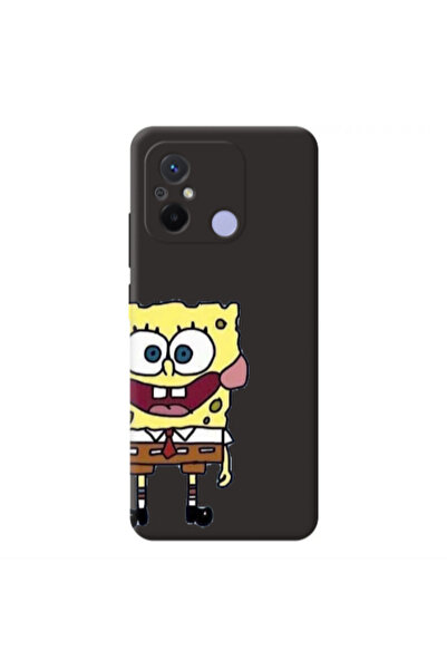 Other Xiaomi Redmi 12C Spong 2 Black Colored Silicone TPU Θήκη