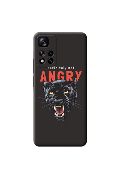Other Xiaomi Redmi Note 11 Pro 5G Pointed teeth Black Colored Silicone TPU Θήκη