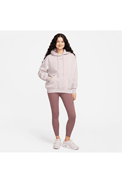 Nike Αθλητικά Ενδύματα Φούτερ με Κουκούλα Phoenix Fleece Oversized Γυναικείο