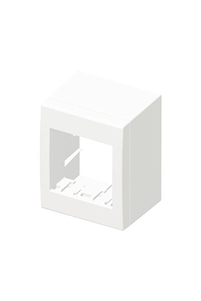 OEM Doză suport aparataje TEM Cubo 2 module IP20, montaj aplicat, alb
