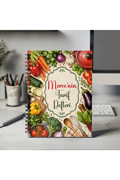Mervenin Hayal Evi Kişiye özel Sebze Tarif Defteri - PVC Yırtılmaz kapak