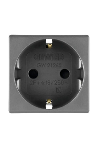 OEM Priză simplă cu împământare Gewiss System, 2 module, negru