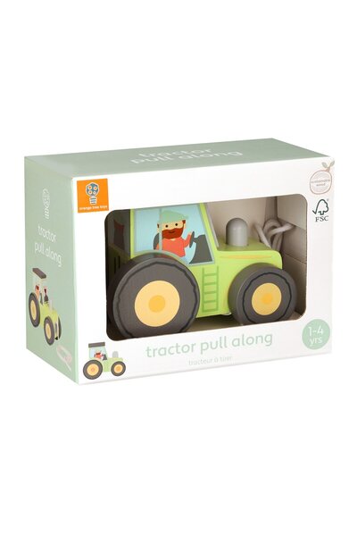 Orange Tree Toys Τρακτέρ που τραβιέται για αγροτική χρήση (FSC) ® )