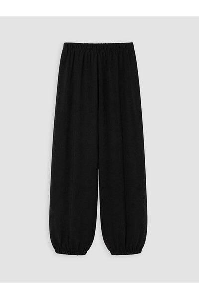 LC Waikiki Lcw Kids Black Loose Fit Girls Jogger Pants
