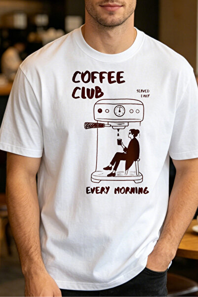 Fleck تي شيرتات كاجوال للرجال من Coffee Club Every Morning، تي شيرتات مطبوعة ...