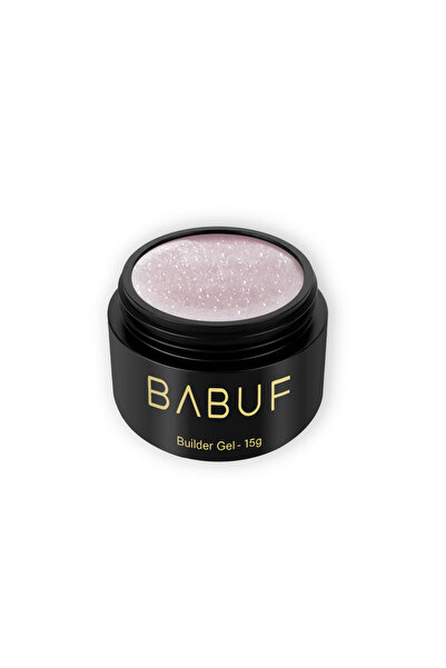 BABUF Gel Autonivelant Glitter BGG – Construcție Unghii cu Efect Sclipitor, 15g