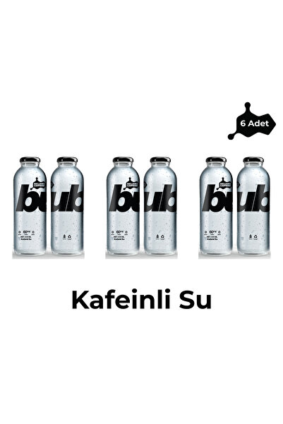 BUBA_WTR Buba Kafeinli Su (6 Adet) | 60 mg Kafein, Şekersiz ve Kalorisiz Kafe...