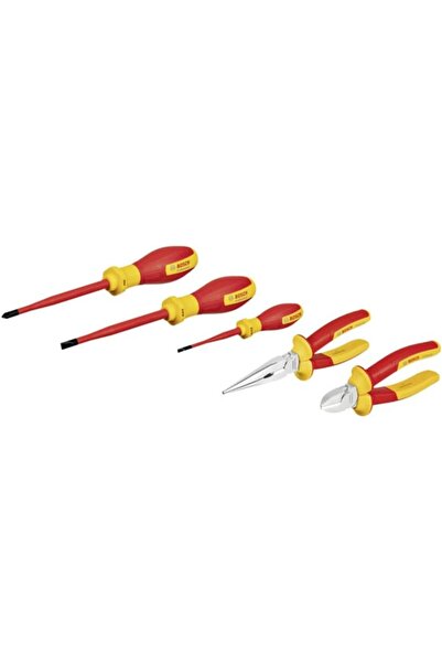 Yıldızan Professional, Vde Hand Tool Set 5 Pieces (1X Side Cutter 160mm; Nose...