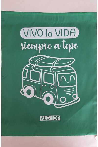 SOUL BY A&B Imported Drawstring Bag Bikini Bag Spanish Lettering Travel Bag D...