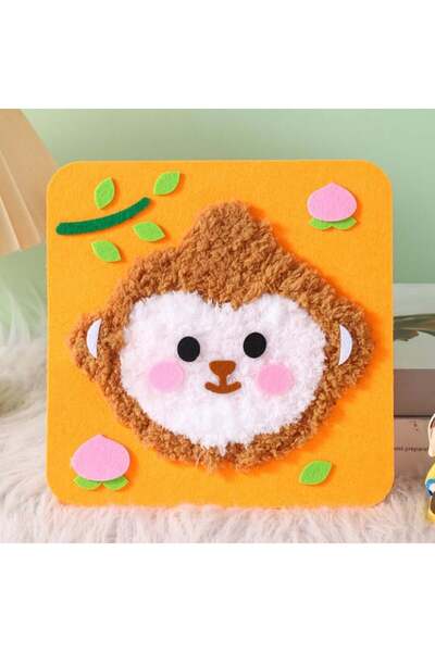 Liva Craft Art&Craft Felt Sewing Kit - Felt Kit for Children, Monkey