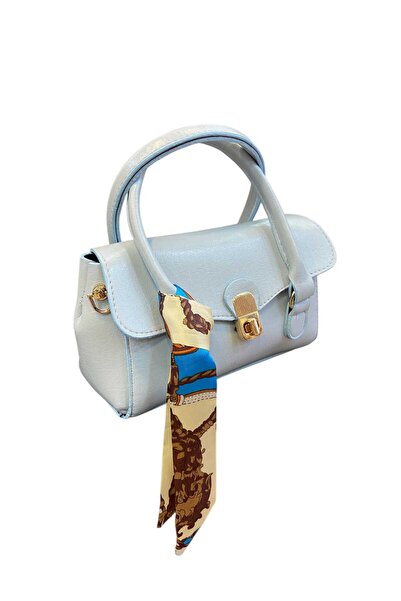 Senna Collection Stylish Bag with Awesome Scarf Detail Blue