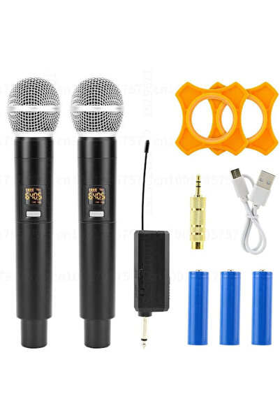Andowl Q-MIC002 Σετ Ασύρματο Δυναμικό Μικρόφωνο Χειροποίητο για Φωνητικά