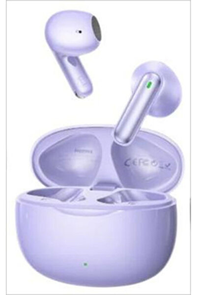 Remax TWS-15 Ασύρματα ακουστικά Bluetooth handsfree με μωβ θήκη φόρτισης