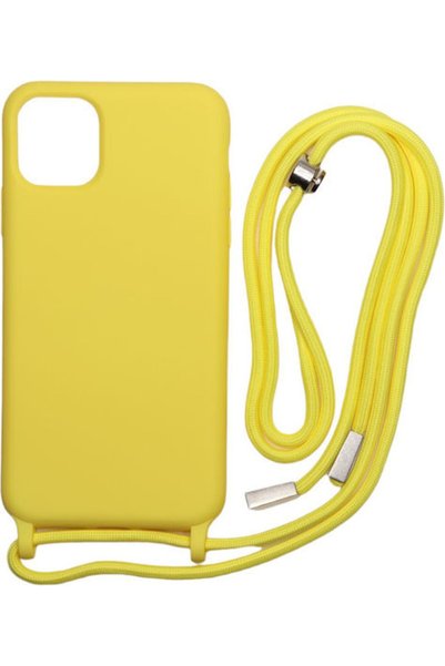 Other Technovo Δαντελωτή Πίσω Θήκη Σιλικόνης με Λουράκι Κίτρινο (iPhone SE 20...