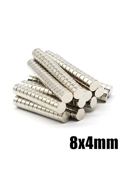Hdg 20 Adet Güçlü Neodyum Mıknatıs 8x4 Mm