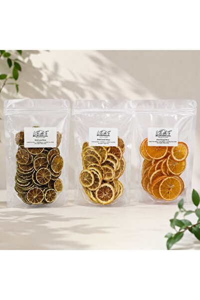LEAF DRIED CITRUS Mix Citrice Deshidratate LEAF 300 g – Lime, Lămâie & Portoc...