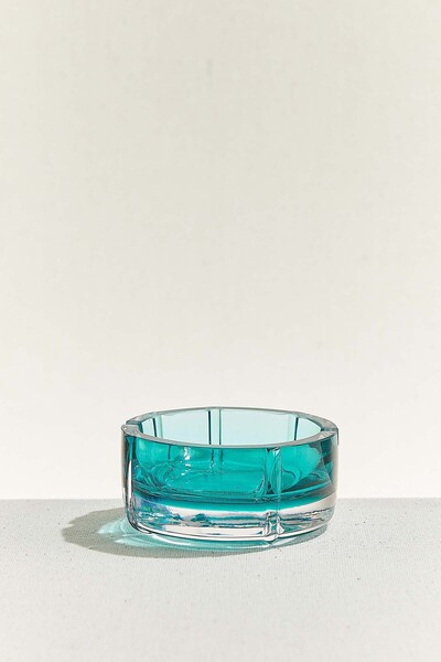 Paşabahçe Ashtray 108 mm Green Turquoise, Stylish Design