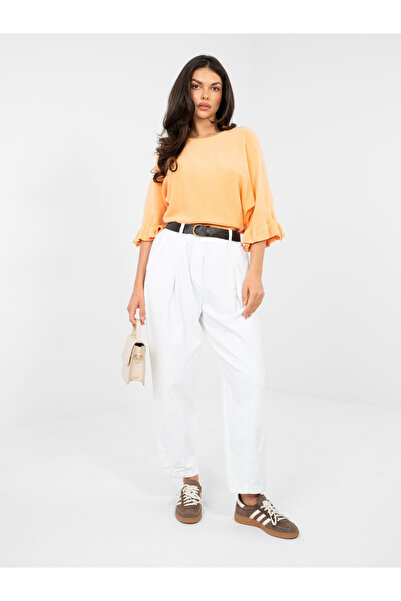 Factory Price Pantaloni Dama Alb