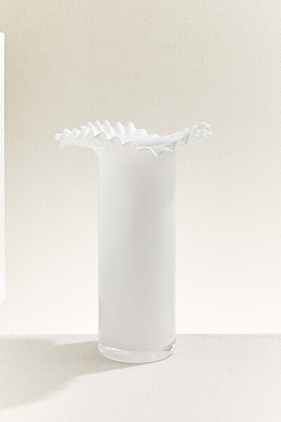 Paşabahçe Madrid Vase 32 cm Opal, Stylish Decorative Vase