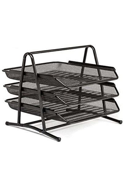 ELTRAZONE Desk Deposit Tray - 3 Layer, A4,32x26cm, Black