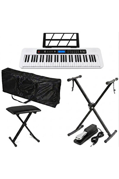 MegArya Beginner Combo Of Aiersi A828 Touch Response 61 Keys Beginner Keyboar...