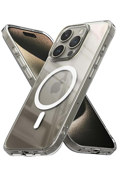ELTRAZONE PulseMate for iPhone 15 Pro Max Case, MagSafe, Slim Clear, Yellowin...