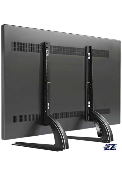 ELTRAZONE Universal Table Top TV Stand Mount – Height Adjustable Base for 27"...