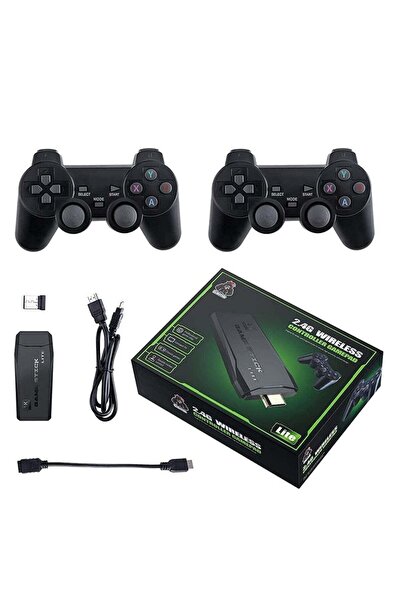 ELTRAZONE Classic M8 Game Stick 4K Game Console with Two 2.4G Wireless Gamepa...