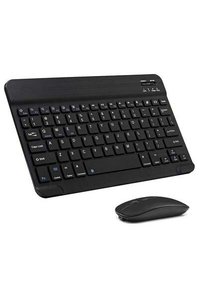 ELTRAZONE Arabic and English Bluetooth Keyboard and Mouse Combo, Ultra-Slim P...