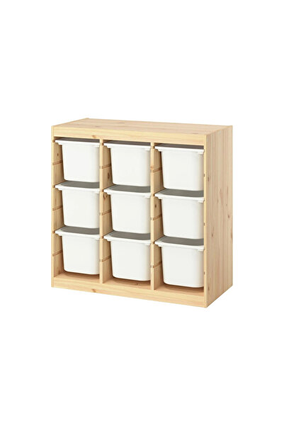 IKEA TROFAST saklama ünitesi, çam-beyaz, 93x44x91 cm akdenizshopp