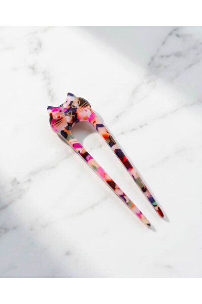 Portakal Esintisi Syluna Cat Bone Look Pin Bun Hairpin