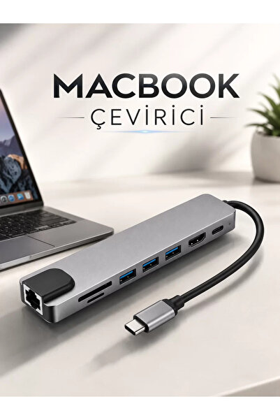 TakÇalıştır Converter Converter Adapter MacBook 3 in 1 Type-C to HDMI USB 3.0