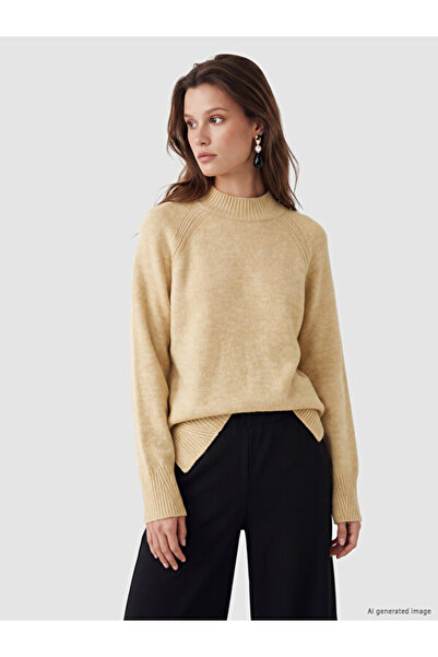 LC Waikiki Half Turtleneck Oversize Women's Knitwear Tunic