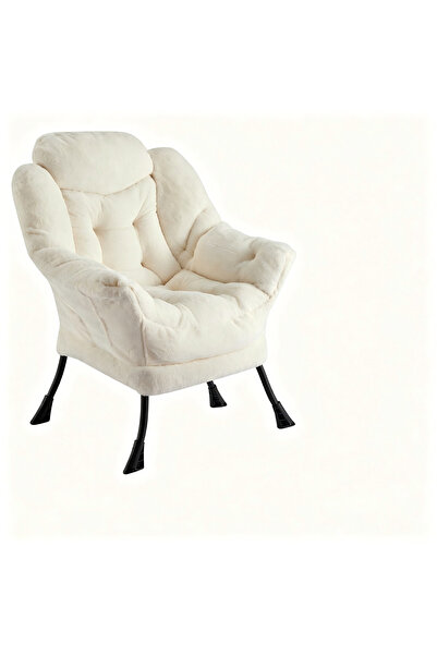 Garvee Modern Lazy Chair with Armrests and Side Pocket Upholstered Sofa Chair...
